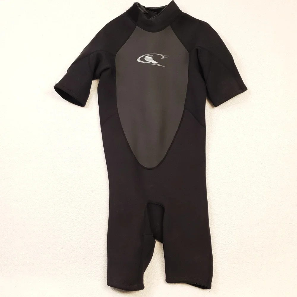 O'Neill Hammer 2mm Wetsuit Mens XL Black Gray Spring Suit Shorty 4293 Surfing